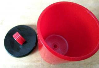 Bakelite Catalin Tall Round Box with Lid - Art Deco 6