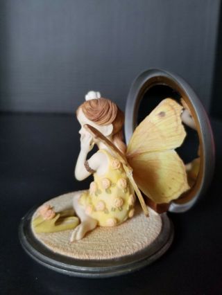 Pure Reflections Fairy Mirror Figurine 3211 Butterfly Fairies Country Artists 3