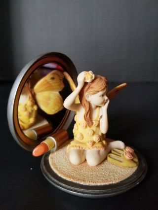 Pure Reflections Fairy Mirror Figurine 3211 Butterfly Fairies Country Artists 8