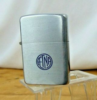 Vintage Zippo Lighter Pat.  2032695 37 - 50 Insert - - AETNA 4