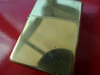 2 Vintage Zippo Lighters Brushed Chrome Finish and Solid Brass 2