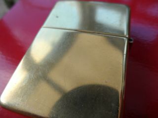 2 Vintage Zippo Lighters Brushed Chrome Finish and Solid Brass 4