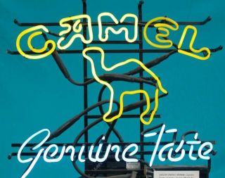 Vintage Joe Camel Cigarettes Neon Sign Camel Taste