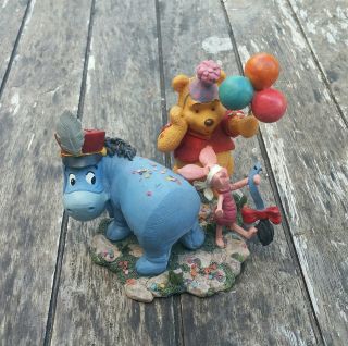 Disney Wishing You Birthday Merriment And Such Simply Pooh Eeyore Piglet Figure