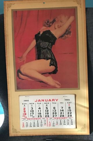 Marilyn Monroe 1955 Calendar Lingerie 1905 Beer Calendar Elvis 1977 Concert (3)