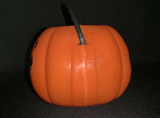 Vintage Halloween Plastic Kokomold? Jack O Lantern Halloween Candy Container 3