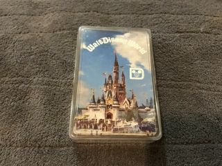 Vintage Walt Disney World Whitman Deck Of Playing Cards In Plastic Case