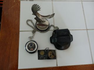 Franklin Harley - Davidson Pocket Watch,  No Box Displayed But Never Worn