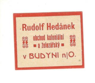 Old Matchbox Label/s 192 Austria / Czechoslovakia