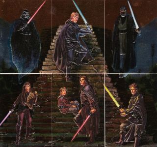 Star Wars Finest 1996 Topps Complete Embossed Foil Insert Card Set F1 To F6
