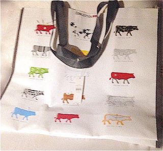 Wonderful Nwt Fresh Fr Switzerland Swiss Cows Tote Shopping Bag Cotfer Geneva