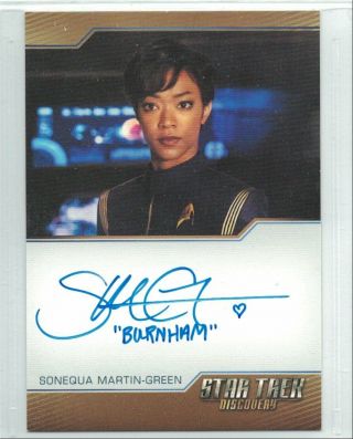 Star Trek Discovery Sonequa Martin - Green Archive Exclusive Card