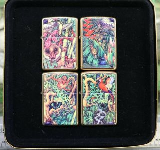 Vintage Zippo Lighter Set Mysteries Of The Forest