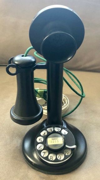 Vintage American Bell Telephone Co Rotary Dial Candlestick Phone