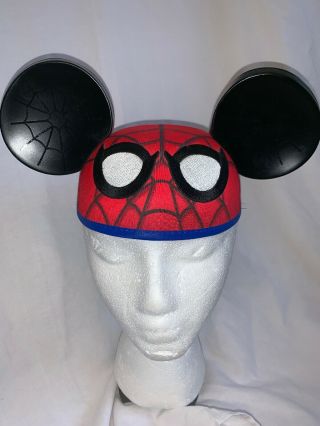 Disney Parks Mickey Mouse Marvel Spider - Man Ears Hat.  O/s