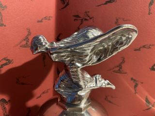 Rolls Royce Kneeling Flying Lady,  Spirit Of Ecstasy Hood Ornament,  Silver Shadow