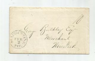 1849 Stampless Cover & Letter,  St.  Augustine,  Fl,  Ref: Long Letter