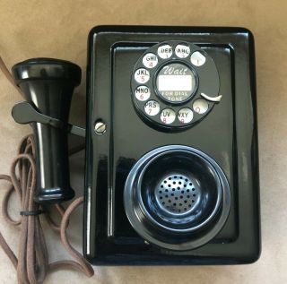 Vintage Western Electric 653 (?) Wall Rotary Telephone