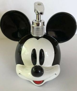 Disney Mickey Mouse Liquid Soap Or Lotion Pump Dispenser - Unique