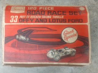 Eldon Sears Road Race Set 1/32 Scale 49 9504 Slot Cars