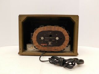 VINTAGE 1940s OLD BENDIX ART DECO MID CENTURY MODERN ANTIQUE WOOD TUBE RADIO 7