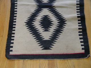 Antique Navajo 100 Wool Native American Indian Weaving Rug 2 ' x 4 ' 2 