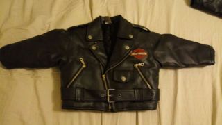 Harley Davidson Jacket - - - Zip Up - - - Size Kids 2t