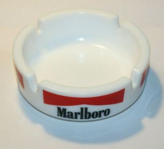 Marlboro Advertising Ceramic Ashtray White ⌀ 105 mm 2