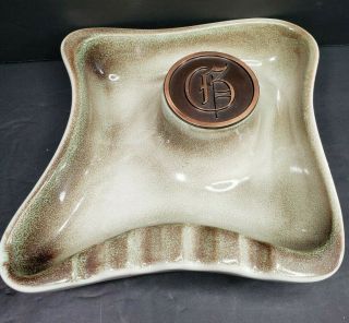 Vintage Ceramic Ashtray: The Hyde Park No.  1930 - Monogrammed " G "