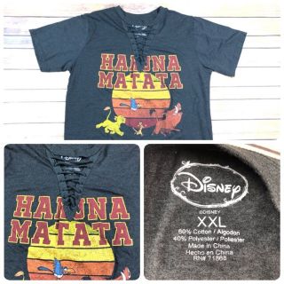 Disney Womens Size Xxl 2xl Lion King Simba Pumba Simon Hakuna Matata Shirt