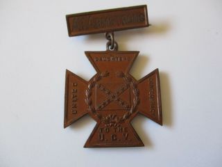 Civil War Named Southern Cross Of Honor Ucv Bronze First Issue Award Badge Medal