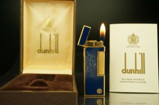 Dunhill Rollagas Lighter - Orings Vintage W/box B41