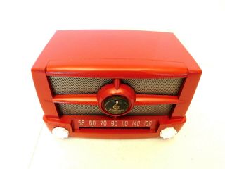1940s VINTAGE OLD RESTORED EMERSON ART DECO ANTIQUE MACHINE AGE PLASTIC RADIO 2