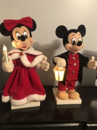 RARE Mickey And Minnie Mouse Disney Animated Christmas 2