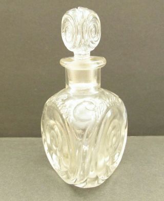 Vintage Guerlain Mouchoir De Monsieur Escargot/snail Bottle W/stopper Empty Rare