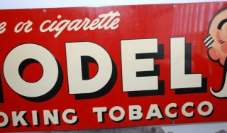 1920s / 1930s MODEL SMOKING PIPE / CIGARETTE / TOBACCO TIN METAL /SIGN 9