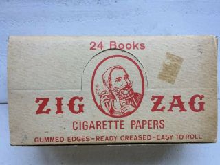 Rare Zig - Zag Vintage Wheat Straw Cigarette Rolling Papers Case Of 24 Packs