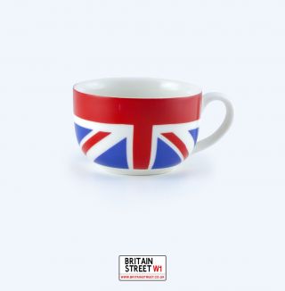 UK Union Jack Tea Set.  Souvenir British Teapot.  British teacups and saucers. 8