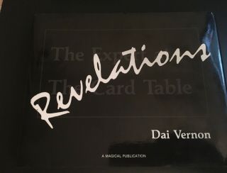 Revelations - Dai Vernon - 1st Ed.  - 1984