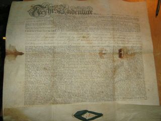 1753 Vellum Printed Deed Philadelphia Hamilton Signed Penn Colonial Document