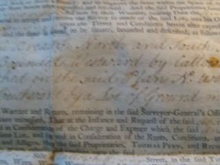 1753 vellum printed deed philadelphia hamilton signed Penn colonial document 6