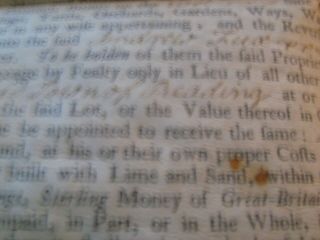 1753 vellum printed deed philadelphia hamilton signed Penn colonial document 8