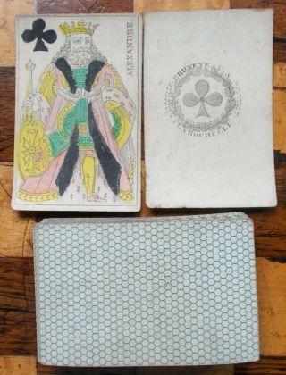 Antique Playing Cards - Early French ? - Unknown Maker - C.  1820 ? 51/52