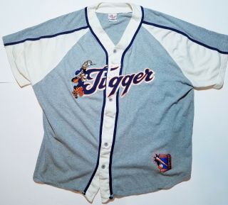 Walt Disney Store Tigger Embroidered Baseball Jersey White Size Xxl