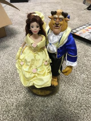 Beauty Dancing With Beast Porcelain With Music Base.