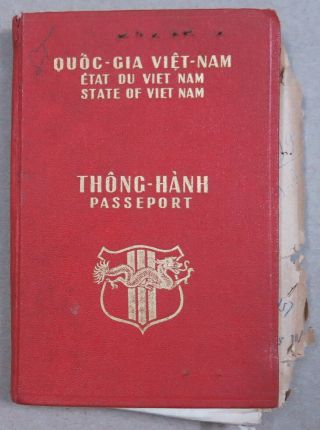 Vietnam Etat Du Vietnam Passport 1957