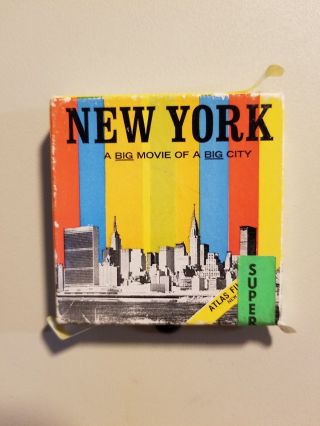 Atlas Films 8mm York A Big Movie Of A Big City Color Souvenir Film