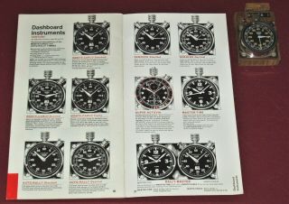 1960s HEUER SEBRING DECIMAL STOPWATCH - Dash Mount RALLY Watch & Advertisement 3