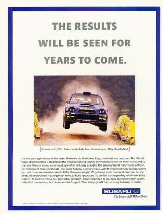 2001 2002 Subaru Rally Wrx Impreza Advertisement Print Art Car Ad K83