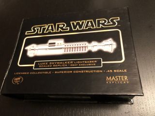 Master Replicas Luke Skywalker Chrome Star Wars Lightsaber.  45 Sw - 309 Rotj